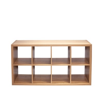GlasFlength Utility Storage Cabinets Modular Cube Storage Organizer Simple Design for Living Room Office Bedroom, Brown, 29.92"*15.35"*57.52"