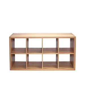 GlasFlength Utility Storage Cabinets Modular Cube Storage Organizer Simple Design for Living Room Office Bedroom, Brown, 29.92"*15.35"*57.52" - 1 of 4
