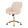NicBex Adjustable Office Chair with Wheels,Modern Ergonomic Computer Chair,Swivel Velvet Upholstered Desk Chair for Adult, Student - 2 of 4
