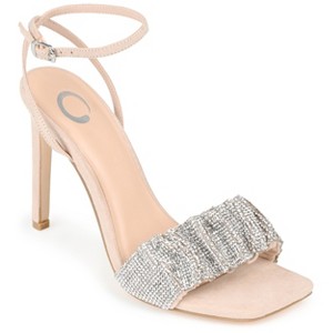 Journee Collection Womens Arlette Tru Comfort Foam Open Toe High Stiletto Pumps Nude 10 - 1 of 4
