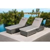 Mshliw Outdoor Chaise Lounge Chair Set of 2 with Cushions and Adjustable Backrest – Foldable PE Rattan Recliners for Patio, Poolside, Garden - 4 of 4