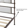 King Size High Board Metal Bed, Heavy Duty Metal Bed Frame, No Box Spring Needed, Easy Assemble, King Platform Bed Frame With Soft Headboard Footboard - 2 of 4