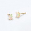 Pure Collection by Ross-Simons Oval Opal Stud Earrings in 14kt Yellow Gold - 3 of 4