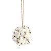 Hanging Cotton Orb Set Foam Polyester – Neutral 4.5" Home Display by Melrose - 2 of 3