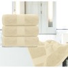 White Classic Luxury 100% Cotton Bath Towels Set of 4 - 27x54" - 4 of 4