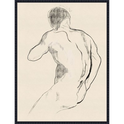 Amanti Art The Athlete by Roberto Moro Framed Canvas Wall Art