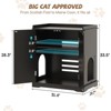 Cat Litter Box Enclosure, Hidden Litter Box Furniture with Removable Dividers & Reversible Entrance - 3 of 4