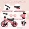 Infans Baby Balance Bike Toddler Riding Toys  w/ 4 Wheels Pink - image 4 of 4