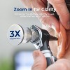 SereneLife 6.5" Fiber Optic Internal Ear Inspection Instrument - Otoscope with LED Light, 3x Magnification, Washable Tips - 3 of 4