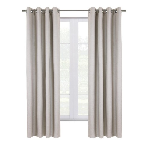 Thermaplus Shadow Blackout UV Protection Grommet Curtain Panel for Windows 52" x 63" Off-white - image 1 of 4