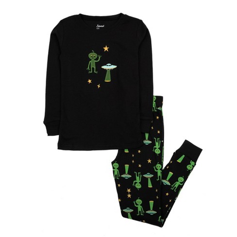 Leveret Kids Two Piece Cotton Halloween Pajamas Alien 6 Year : Target