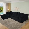 86.6" Modern Convertible Sleeper Sofa with Removable Backrests and Pillows – Features Multi-Position Reclining for Living Room – 3irtyhousy - 2 of 4