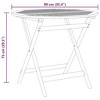 vidaXL Garden Table Wood Brown Solid eucalyptus wood Medium Foldable - 63" x 33.5" x 29.5" Brown - 4 of 4