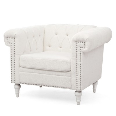 NicBex Velvet Accent Chair,Upholstered Living Room Chairs with Mid-Height Backrest and Gourd Shaped Wood Leg,Accent Chairs for Living Room