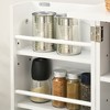 Chery Life 41" Kitchen Storage Cabinet with 12 Door Shelves, 5-tier Shelving and Adjustable Shelves - 3 of 4