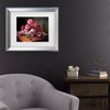 Trademark Fine Art - Tatyana Skorokhod Still Life With Roses And Berries Matted Framed Art - 2 of 4