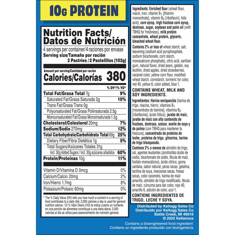 Pop-Tarts Protein Frosted Slammin' Strawberry Toaster Pastries - 14.3oz/8ct, 2 of 10
