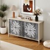 Bella Depot 58.11''W 4 Doors Modern Storage Cabinet with Adjustable Shelvesfor Living Room, Dining Room, Kitchen and Entryway - 2 of 4