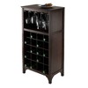 Ancona Wine Cabinet Modular Set Wood/Black - Winsome - image 3 of 4