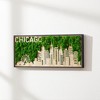 Gulches Chicago Moss City Silhouette Metal Wall Art - Eco-Friendly Skyline Decor - 2 of 4