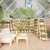 6 ft x 9 ft Aluminum PC Board Sun Room Outdoor Garden Greenhouse, Polycarbonate Board, Aluminum Frame, Weather Resistant Sunroom Enclosure - 4 of 4