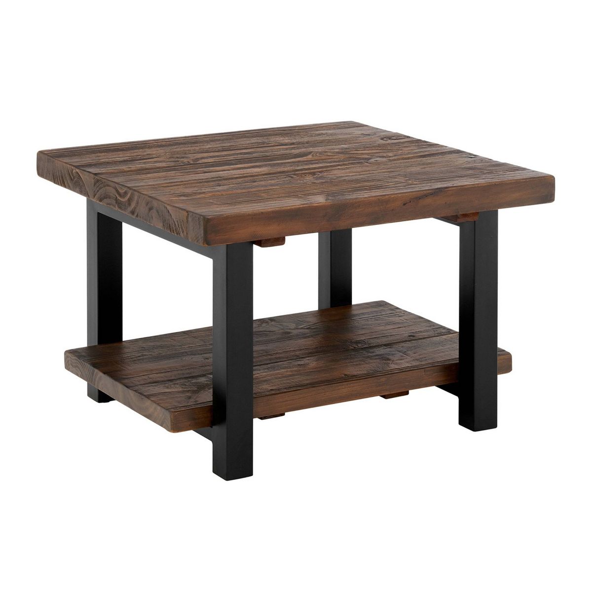Pomona Metal and Wood Square Coffee Table - Alaterre Furniture - thumbnail 9