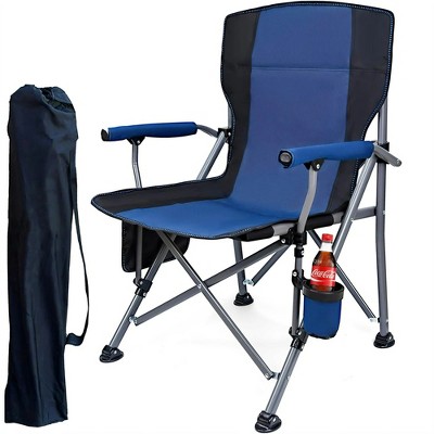 Musment Camping Chairs Clearance for Adults, Portable Folding Lawn Chairs for Outdoor, Dark Blue
