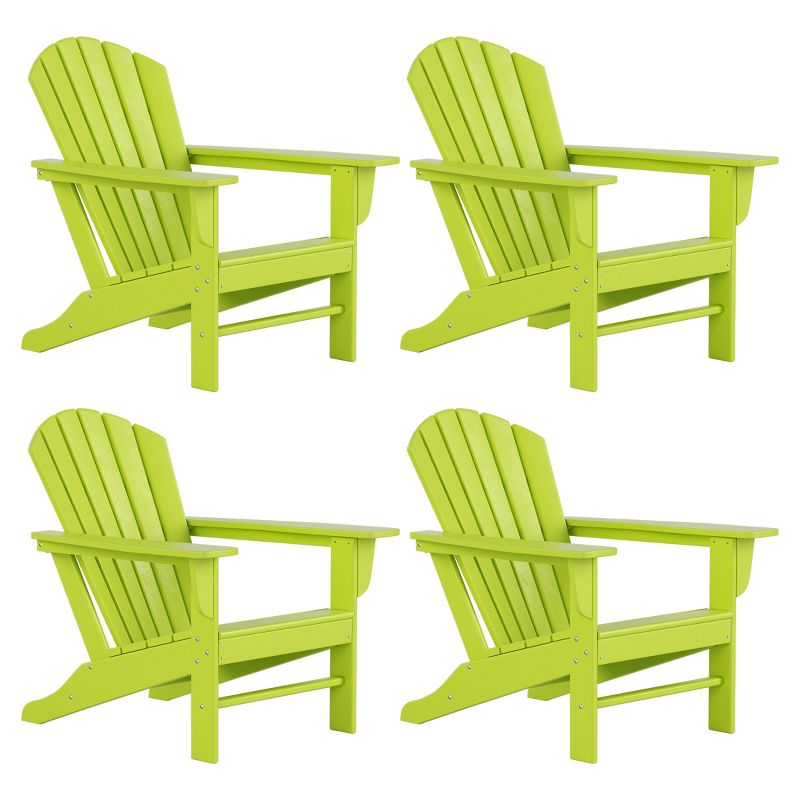 WestinTrends Dylan HDPE Outdoor Patio Adirondack Chair (Set of 4), 1 of 6