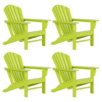 WestinTrends Dylan HDPE Outdoor Patio Adirondack Chair (Set of 4)