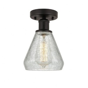 Conesus - 1 Light Semi-Flush Mount In Industrial Style-10.75 Inches Tall and 6 Inches Wide - 1 of 1