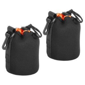 Unique Bargains Neoprene Waterproof Shockproof Wear-resistant Lens Bag 2 Pcs - 1 of 3