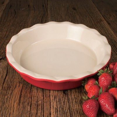 Cuisine & Company Artisan Series Bakeware MATISSE 11.5" Pie Dish Red