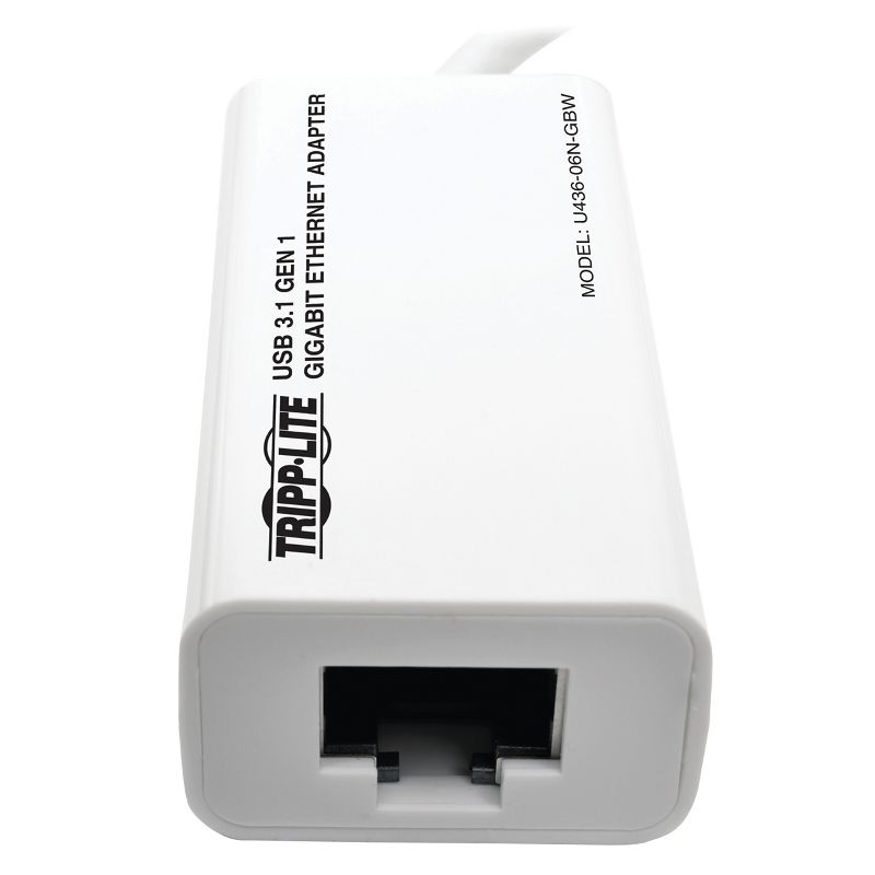 Tripp Lite USB-C® 3.1 to Gigabit Ethernet NIC Network Adapter, 2 of 6