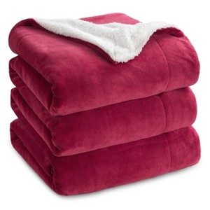 Bedsure | Solid Faux Shearling Fleece Blanket Warm Soft and Stylish - 1 of 4