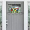 Big Dot of Happiness Cars, Trains, and Airplanes - Hanging Porch Transportation Birthday Party Outdoor Decorations - Front Door Decor - 1 Piece Sign - image 2 of 4