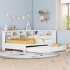 Full Size DayBed with Twin Trundle, Storage Shelf and USB Charging Ports - 4 of 4