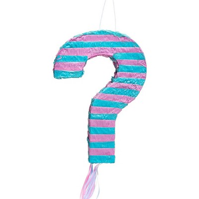 Juvale Small Gender Reveal Pinata, Boy Or Girl, Baby Shower Party Supplies, 17 X 12 X 3 inches