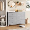 5 Chest Drawer Dresser, Modern and Stylish Dresser with Round Handle, Wood Storage Organizer with Ample Storage Space for Bedroom, Living Room, Black - 3 of 4
