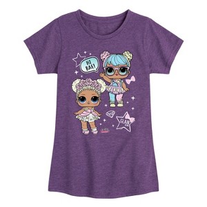 Girls' - LOL Surprise! - LOL Hi Bae! Fitted Short Sleeve Graphic T-Shirt - 1 of 4