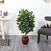 Nearly Natural 44-in Ficus Tree with Decorative Planter - image 4 of 4