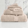 Egyptian Cotton Ultra Plush Quick Dry Towel and Washcloth Set by Blue Nile Mills - 2 of 4