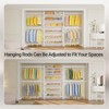 Timate P3 Closet Organizer System, Expandable Wall Mounted Clothes Rack, Industrial Pipe Garment Rack , Fits Spaces 6'4"-9'3" - 4 of 4