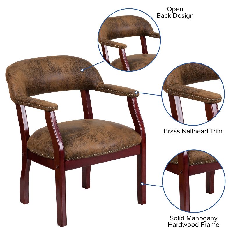 Emma and Oliver Conference Chair with Accent Nail Trim, 3 of 11