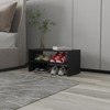 AZL1 Life Concept Shoe Rack Wenge 2-Shelf Shoe Rack Melamine Particle Board Compact Design for Bedroom Small Spaces, Black, 18.5"*32.68"*3.54" - 2 of 4