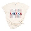Simply Sage Market Women's America Stacked Short Sleeve Garment Dyed Tee - 2 of 4