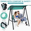 Costway Outdoor 2-Seat Swing Loveseat Canopy Hanging Swing - 2 of 4
