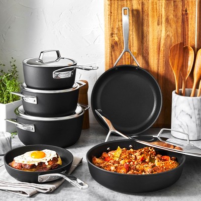 Demeyere AluPro 10-Piece Nonstick Aluminum Cookware Set