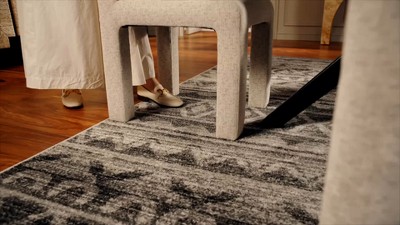 Chic Lodge Style 30" Blue Synthetic Easy-Care Area Rug