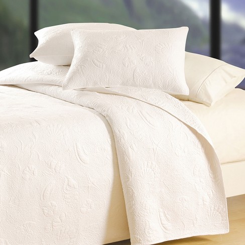 C F Home White Shell Twin Matelasse Quilt Target