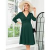 LXT-Women's Nursing 3/4 Sleeve A Line Party Midi Dress - 2 of 4